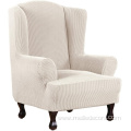 Wingback Chair Slipcover with Separate Seat Cushion Cover
